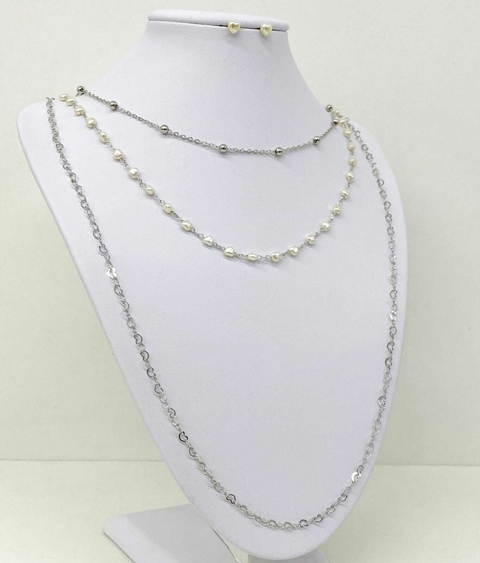 Conjunto Colar duplo/triplo