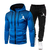 Conjunto de moletom e calça com capuz masculino, roupa esportiva de ginástica