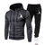 Conjunto de moletom e calça com capuz masculino, roupa esportiva de ginástica - comprar online