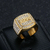 Anel BOSS de luxo dourado com diamante de aço - comprar online