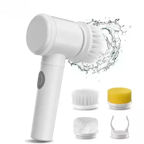 Escova De Limpeza Turbo Elétrico 5 em 1