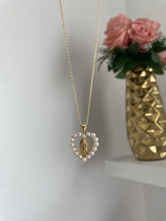 Cadena virgen con Perlas