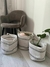 Set de 3 Canastos Blanco y Gris - Rufam deco