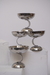Set 6 copas acero inoxidable pie curvo