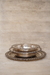Set de 3 bandejas bañadas en plata