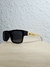 Óculos de Sol Masculino Madeira Quadrado Preto VIP Polarizado - comprar online