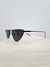 Óculos de Sol Unissex Oval Retrô All Black com Hastes em Metal - comprar online