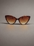 Óculos de Sol Feminino Gatinho Animal Print Marrom - comprar online
