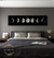 Lua Fase Wall Art Prints, cartazes preto e branco, lona estética, pintura abstr