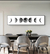 Lua Fase Wall Art Prints, cartazes preto e branco, lona estética, pintura abstr