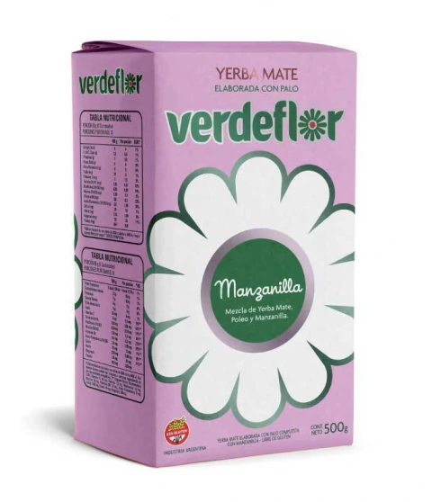 Yerba Mate Verdeflor Manzanilla 500gr