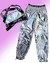 PANTALON PARACHUTE METALIZADO PLATEADO DE NENA NIÑAS PARA BAILE URBANO 