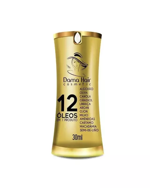 12 ÓLEOS EM 1 DAMA HAIR 30ML