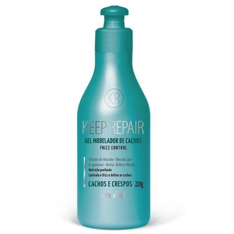 GEL MODELADOR PROFISSIONAL KEEP REPAIR CACHOS E CACHOS 220G MURIEL