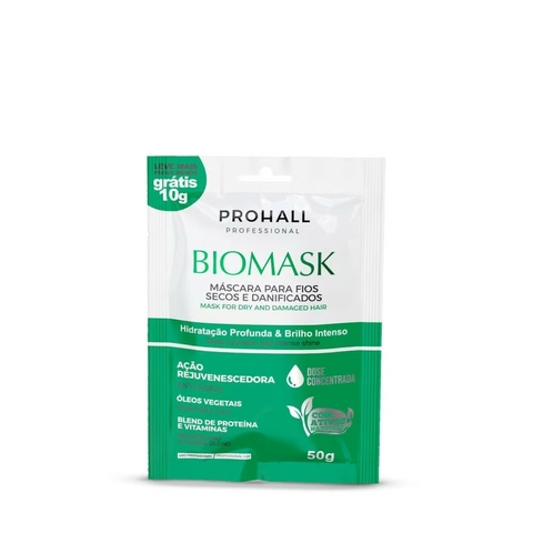 BIOMASK FIBER MÁSCARA DE RECONSTRUÇÃO SACHÊ 50G PROHALL