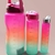 Kit 3 garrafas de agua 2L 800ML E 280ML CANUDO E ADESIVOS SQUEZEE ACADEMIA Rosa Pink