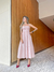 Vestido midi rosa na internet