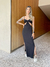 Vestido preto midi