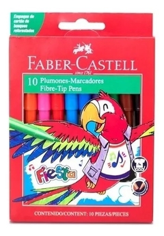 Marcador Escolar Faber Castell Fiesta X10u