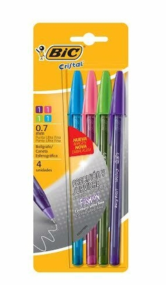 boligrafo bic precision y suavidad 0.7mm x 4 - comprar online