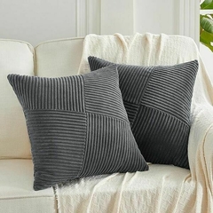 SET X 2 FUNDAS DE ALMOHADONES 50x50cm ACANALADO en internet