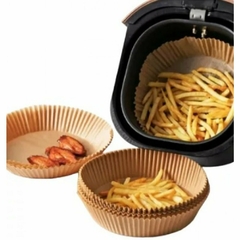 MOLDE PAPEL FREIDORA REDONDO CHICO AIR FRYER 16cm X 50 UNID - comprar online