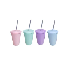 Vaso 600ml Con tapa y sorbete en internet