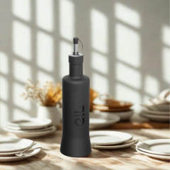 ACEITERO DE VIDRIO NEGRO OIL 315ML