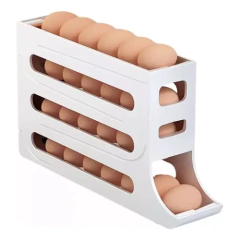 Huevera Deslizante Organizador de Huevos 4 Niveles (TIZA O BLANCO) - comprar online