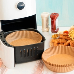 MOLDE PAPEL FREIDORA REDONDO CHICO AIR FRYER 20cm X 50 UNID