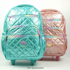 MOCHILA CON CARRITO PRATYS METALIZADA 44 cm x 30 cm x 15 cm - comprar online