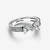 Anillo Doble Banda Lazo Brillante - comprar en línea