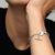 Pulsera Moments Cadena de Serpiente con cierre en T y corazón - comprar en línea
