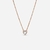 Collar corazon rosegold
