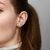 Aretes de botón Corazón elevado - comprar en línea