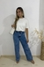 Calça Jeans Wide Leg Sky Marmorizada - comprar online