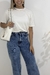 Calça Jeans Wide Leg Sky Marmorizada - Máximo Store