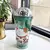 VASO GLITTER GATO DE LA FORTUNA