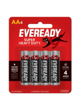 Pila AA Eveready Blister x4