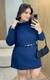 Vestido Poncho Azul