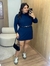 Vestido Poncho Azul - comprar online
