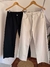 pantalon wide leg gabardina