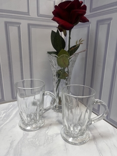 Set por 6 tazas de vidrio - comprar online