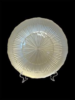 Plato y centro de mesa pearl .8660
