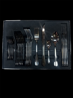 Juego de cubiertos 24 piezas black