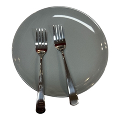 Tenedor de acero para postre x 6 en internet