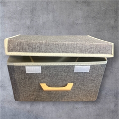 Organizador con tapa y manija de madera .359041