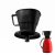 Porta Filtro Coador de Plástico para Café com Bico Direcionador 700 ml Tam 103 Preto Plasútil
