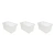 Kit Com 3 Cestos Telado Com Alça 3,7 Litros Transparente Para Organização Quarto Lavanderia Cozinha e Banheiro Arthi