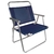 Cadeira de Praia Camping Pescaria Área Externa Oversize Sannet Azul Marinho Dobrável Em Alumínio Até 140kg Mor